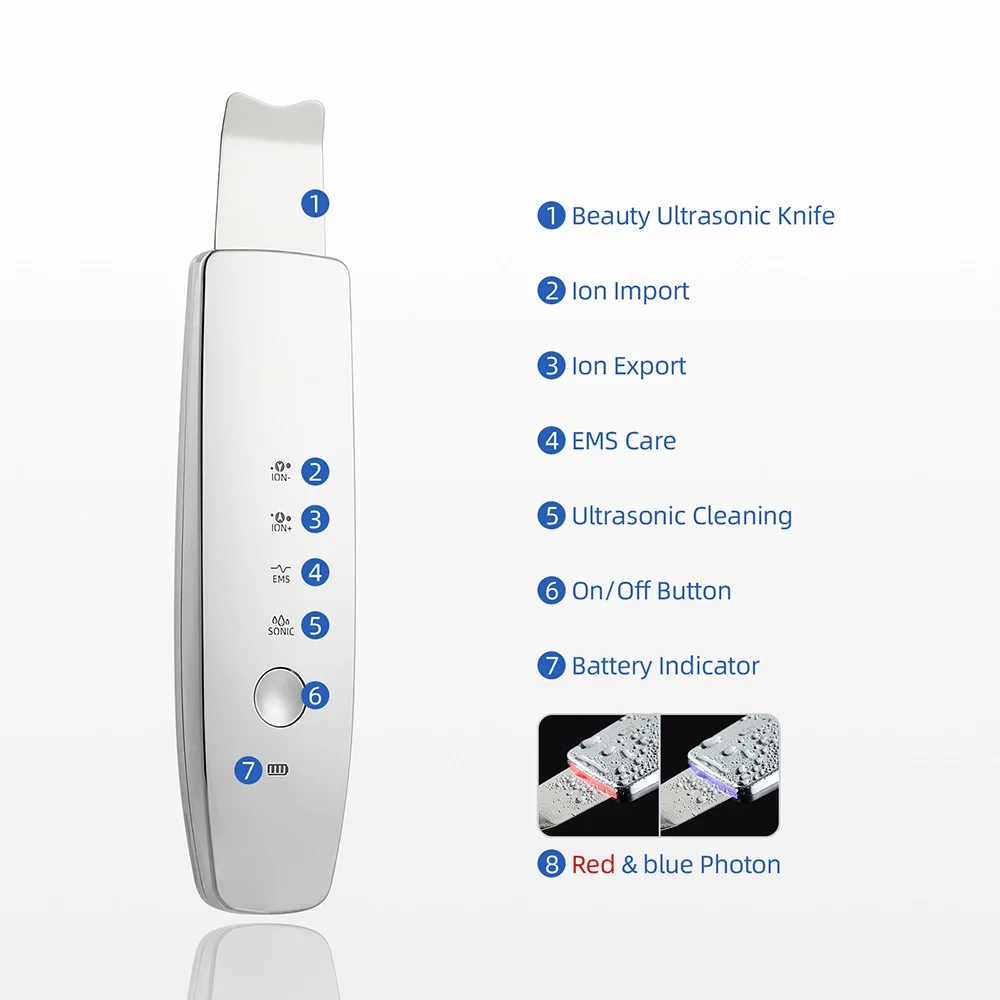 EMS Pulse Ion Face Skin Scrubber